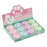 Ластик MESHU "Cute Paw", фигурный, 38*33*10мм, ПВХ, дисплей бокс, ассорти