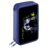 Пенал 2 отделения, 190*110 ArtSpace "Samurai", ламинированный картон