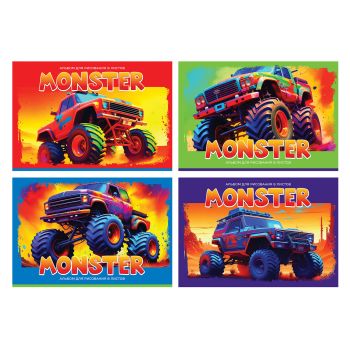 Альбом для рисования 08л., А4, на скрепке BG 