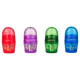 Точилка пластиковая с ластиком Мульти-Пульти "Волшебник Изумрудного города" 1 отверстие, контейнер, ассорти