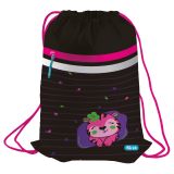 Мешок для обуви 1 отделение Först "Pink tiger", 350*460мм, вентиляционная сеточка, светоотражающая лента, карман на молнии