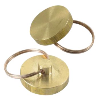 Пломбир (печать) под пластилин, латунь, диаметр 25мм