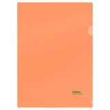 Папка-уголок СТАММ "Сияние" А4, 180мкм, пластик, непрозрачная, оранжевый