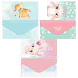 Конверт для денег MESHU "Милые друзья" 85*164мм, глянцевая ламинация, 3 дизайна