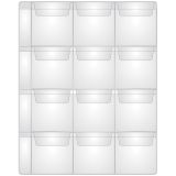 Лист для альбома OfficeSpace "Optima" на 12 монет 60*60, 120мкм