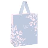 Пакет подарочный 26*32*12см MESHU "Pink twigs", матовая ламинация