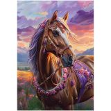 Пазл  160 эл. ТРИ СОВЫ "Красивая лошадь с решмой"