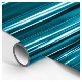 Упаковочная бумага глянц. 70*100см, MESHU "Металлик. Синий", 60г/м2