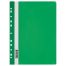 Папка-скоросшиватель пластик. перф. СТАММ А4, 120мкм, зеленая с прозр. верхом