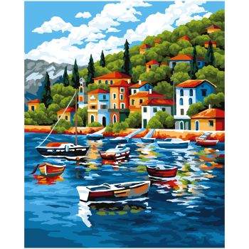 Картина по номерам на холсте ТРИ СОВЫ 