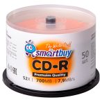 Диск CD-R 700Mb Smart buy 52x Cake Box (50шт)