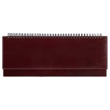 Планинг датированный 2026г., 64л., 330*130мм, кожзам, Berlingo "Silver Pristine", коричневый