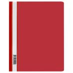 Папка-скоросшиватель пластик. СТАММ А4, 160мкм, красная с прозр. верхом