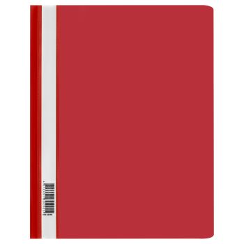 Папка-скоросшиватель пластик. СТАММ А4, 160мкм, красная с прозр. верхом