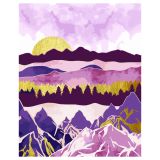 Картина по номерам на холсте ТРИ СОВЫ "Розовый закат", 40*50, с поталью, акриловыми красками и кистями