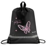 Мешок для обуви 1 отделение Berlingo "Hello gorgeous", 360*460мм, вентиляционная сеточка, светоотражающая полоса