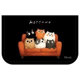 Пенал 1 отделение, 200*130 Först "Feline friends" (Кошачьи друзья), две откидные секции, ламинированный картон