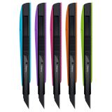 Нож канцелярский 9мм Berlingo "Color Zone 2", черное лезвие, auto-lock, металл. направл., ассорти, европодвес