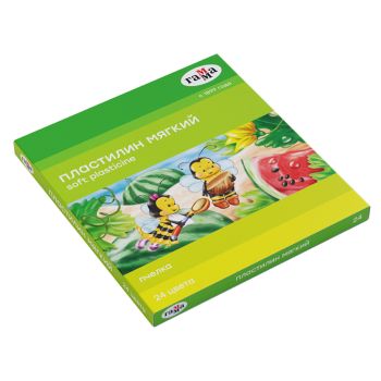 Пластилин восковой мягкий Гамма 