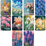 Календарь карманный, 65*95 мм BG "Цветы", глянцевая ламинация, ассорти, 2026г.