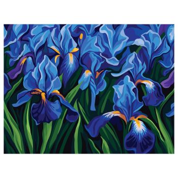 Картина по номерам на холсте ТРИ СОВЫ 