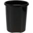Корзина для бумаг СТАММ, 12л, цельная, черная