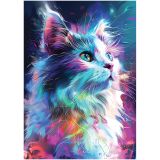 Пазл  260 эл. ТРИ СОВЫ "Неоновый кот"