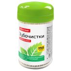 Зубочистки деревянные OfficeClean, 250шт., в баночке