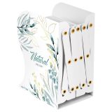 Подставка для книг MESHU "Natural", металлическая, 3 отделения, раздвижная