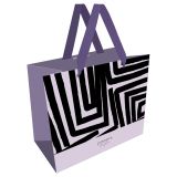 Пакет подарочный 32*26*12см MESHU "Black stripes", матовая ламинация