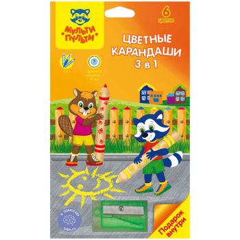 Карандаши цветные Мульти-Пульти 