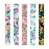 Закладка - магнит для книг, 25*195мм, ArtSpace "Flowers", блестки