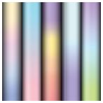 Упаковочная бумага глянц. 70*100см, MESHU "Light gradient", 80г/м2, ассорти 5 дизайнов