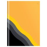 Бизнес-блокнот А4, 120л., BG "Яркая волна", глянцевая ламинация