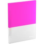 Папка с пружинным скоросшивателем Berlingo "Semicolor" А4, 17мм, 700мкм, с внутр. карманом, розовая, софт-тач