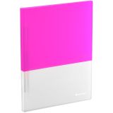 Папка с пружинным скоросшивателем Berlingo "Semicolor" А4, 17мм, 700мкм, с внутр. карманом, розовая, софт-тач