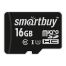 Карта памяти SmartBuy MicroSDHC 16GB UHS-1, Class 10, скорость чтения 30Мб/сек