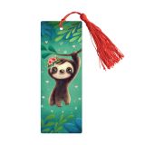 Закладка для книг 3D с линейкой, 150*55мм, ArtSpace "Sloth", декоративный шнурок