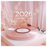 Календарь настенный перекидной на скрепке, 230*230 мм 12л. BG "Розовая мечта", 2026г.