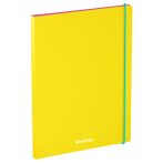 Папка с пружинным скоросшивателем Berlingo "Raze" А4, 17мм, 600мкм, с внутр. карманом, желтая, софт-тач