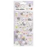 Наклейки объемные MESHU "Cute kittens", 10*23см, с блестками,  пакет европодвес