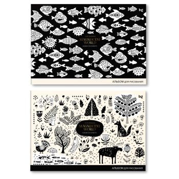 Альбом для рисования 24л., А4, на скрепке BG 