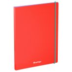 Папка с зажимом Berlingo "Raze" А4, 17мм, 600мкм, красная, с внутр. карманом, софт-тач
