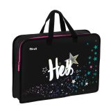 Папка с ручками 1 отделение, А4 Först "Hey!", 340*245*75мм, пластик, на молнии