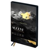 Ежедневник датированный 2026г., А6+, 176л., мягкий переплет, кожзам, BG "Accent. Mountains", отд. фольгой, цветной срез