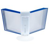 Демосистема настольная OfficeSpace с 10 панелями А4, синяя