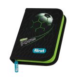 Пенал 1 отделение, 200*140*40 Först "Street Football", дополнительная откидная секция, полиэстер