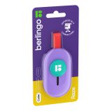 Нож канцелярский 9мм Berlingo "Raze", push-lock, сиреневый