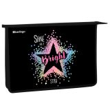 Папка для тетрадей 1 отделение, А4 Berlingo "Bright star", 340*245*40 мм, пластик, на молнии