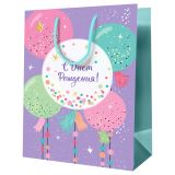 Пакет подарочный 33*42*12см MESHU "Воздушные шары", глянцевая ламинация